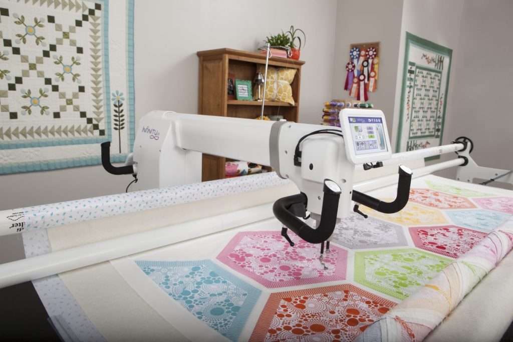 infinity long arm quilting machine and frame